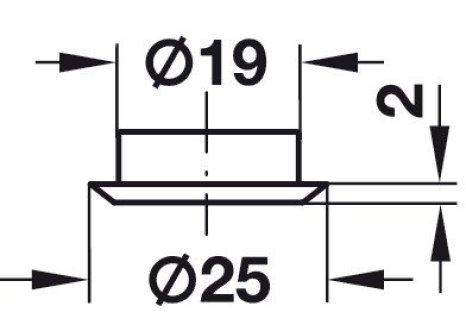 zámek Symo centrální sada táhlo 60 cm + 4x zásuvka - komplet