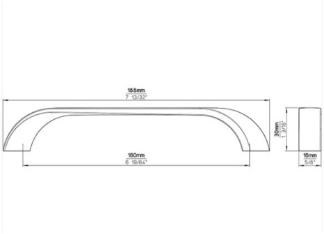 Úchytka Sandra antracit matný