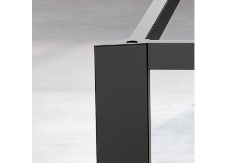 Stolová konstrukce Alu Star pro skleněnou desku B4 nerez