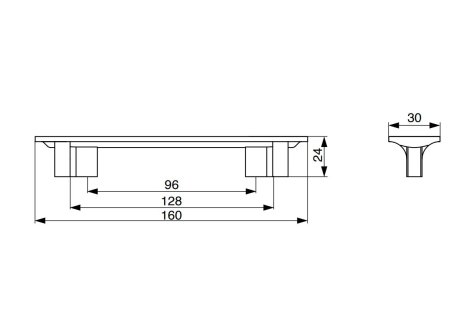 Úchytka Hilda rustikální patinovaná stříbrná 128 mm