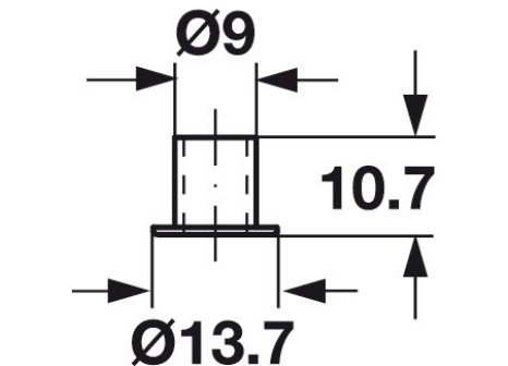 zámek Symo otočný zámek pro skleněné dveře nikl lesk - komplet