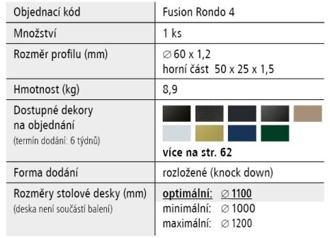 Stolová podnož SOREA 4