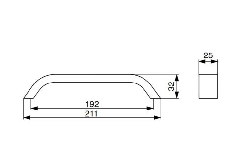 Úchytka Scala eloxovaný hliník