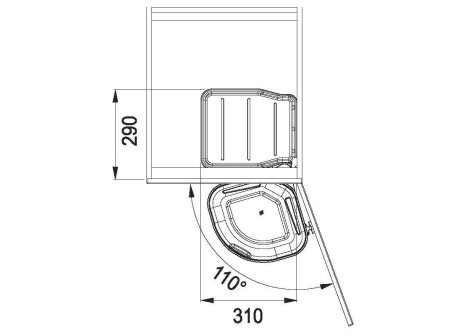 Odpadkový koš FRANKE Sorter Mini 17,5 l