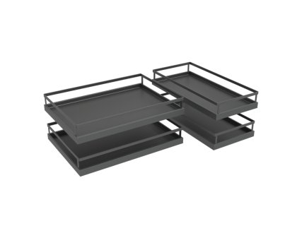 KESSEBÖHMER- MAGIC CORNER sada košů ARENA STYLE antracit/ antracit