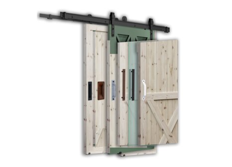 Mantion kovové madlo TR ke dveřím 32 x 228 mm, černý mat