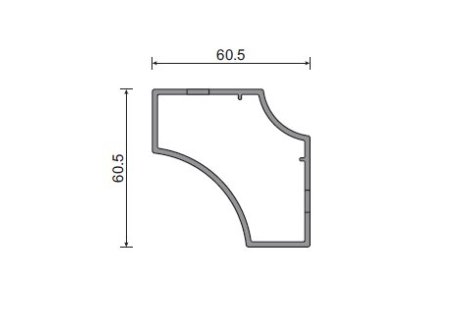 Stolová konstrukce Alu Star pro skleněnou desku B5 bílá