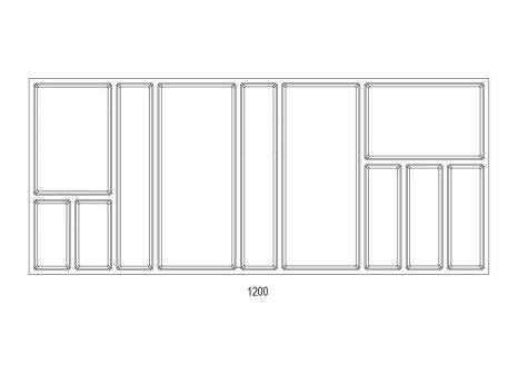 Příborník SKY 500/1200 antracit