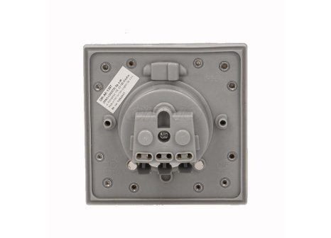 ORNO zásuvka elektro exteriérová zápustná- 1x zásuvka s ochranou IP55 nerez