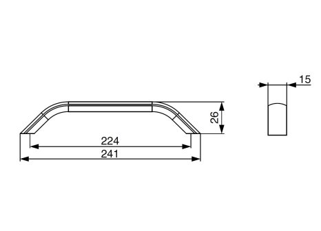 Úchytka Marca černá matná