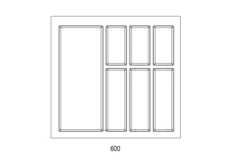 Příborník Classico Kristall softTouch 500/60 bílý