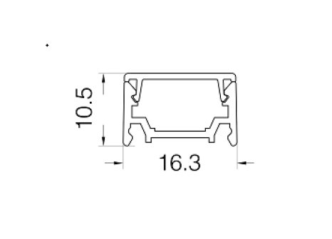 LED profil Celux SLS-02 navrch s LED páskem 3 m antracit