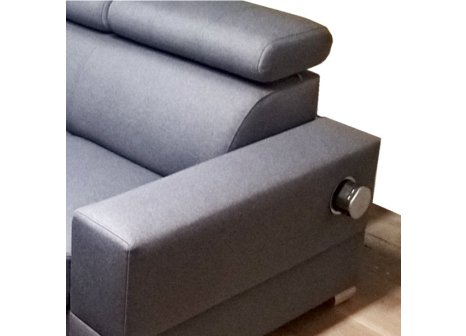 ORNO zásuvka elektro stolová výsuvná nízká 100mm- 3x zásuvka + 2x USB + kabel stříbrná/ plast