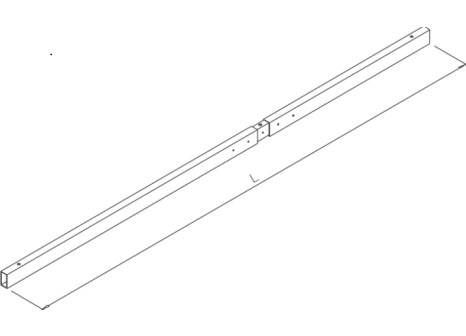 VOGA spojovací příčník teleskopický HIDE 1500-2000mm