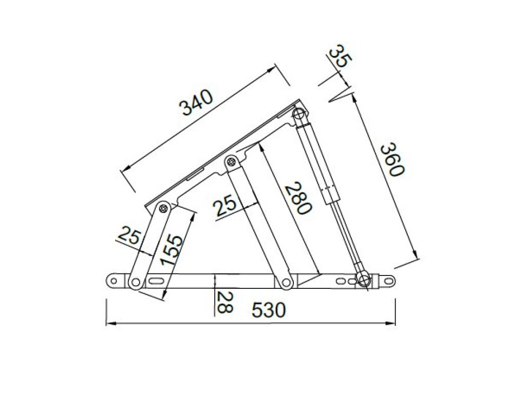 Postelové kování pro plynové písty