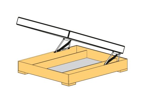 Postelové kování pro plynové písty