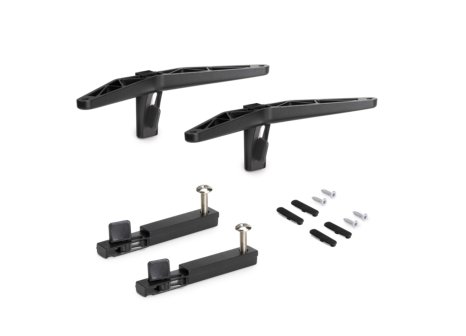 ZERO sada držáků pro dřevěnou skříňku černá mat