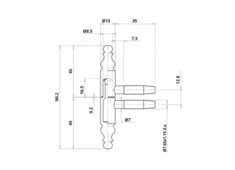 závěs OTLAV 190/13 bronz speciál