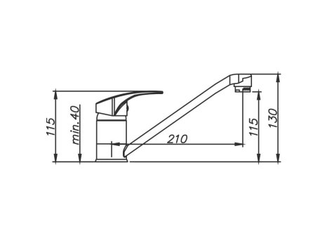 Set Sinks STAR 780 XXL V  matný+ baterie