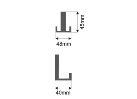 Věšák Kara N černý matný