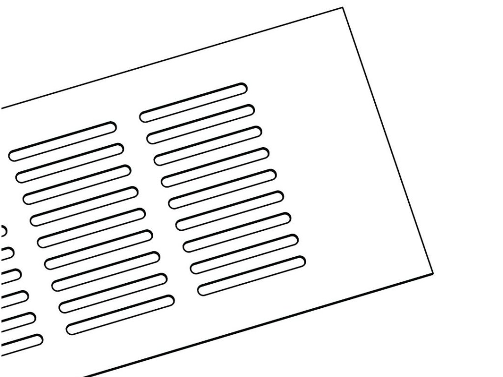 Větrací mřížka hliníková EKO 60 mm hliník