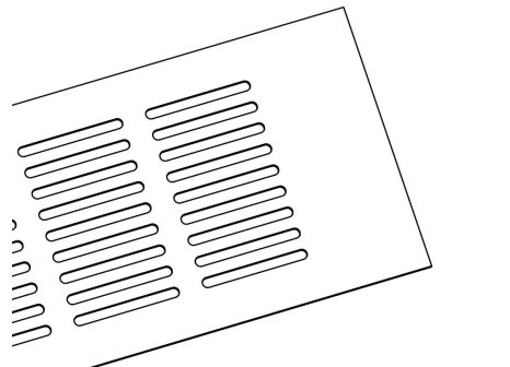 Větrací mřížka hliníková EKO 60 mm hliník