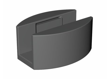 THOR GLASS sada na posuvné skleněné dveře na 100 kg černé včetně kolejnice 195 cm