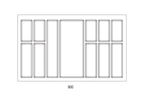 Příborník Classico Kristall softTouch 500/90 bílý
