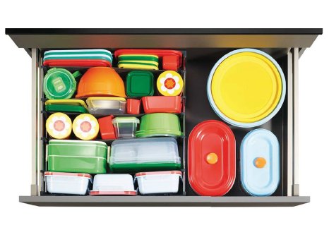 KESSEBÖHMER SpaceFlexx organizér zásuvky hloubka 500 mm