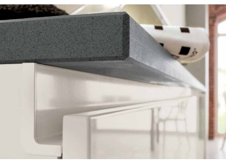 Profil pro bezúchytkové dveře J - délka 4100 mm nerez broušený