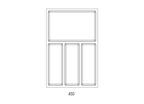 Příborník SKY 500/450 bílý