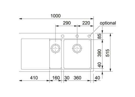 Franke dřez MTG 651-100 odkap vpravo