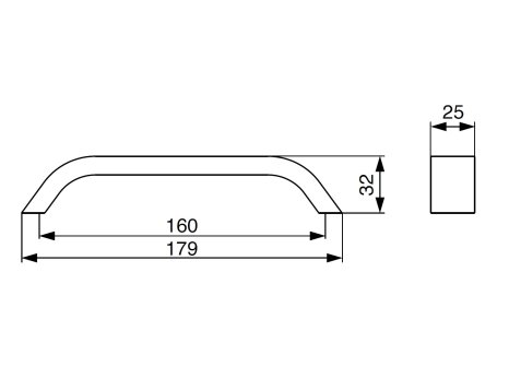 Úchytka Scala černá matná