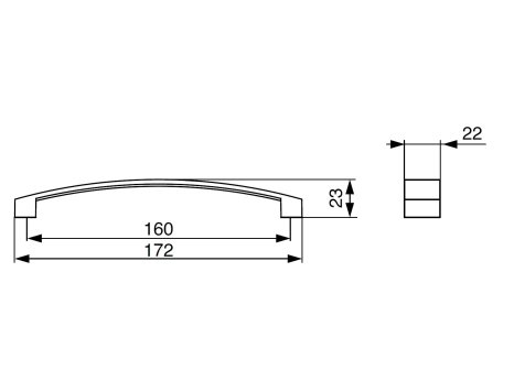 Úchytka Luca chrom matný