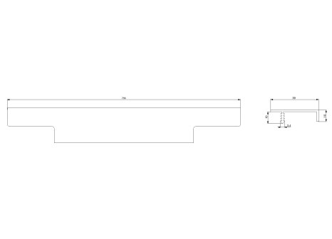 Úchytka narážecí Ramara bílá mat