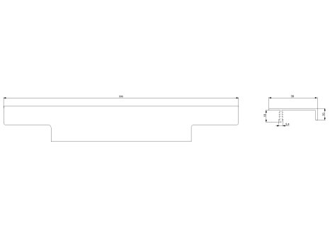 Úchytka narážecí Ramara bílá mat