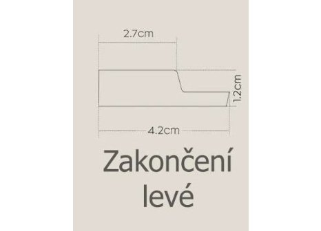 Obkladové lamely OLMO dub craft - ukončovací lamely