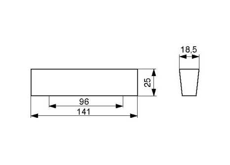 Úchytka Hubert dřevěná dub lakovaný