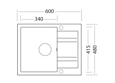 Sinks LINEA 600 + baterie PRONTO GR - komplet