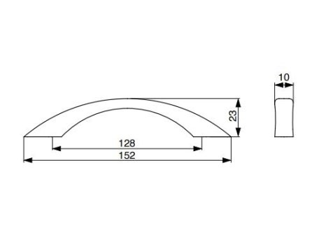 Úchytka Piombina satin nikl