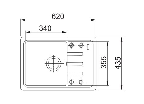 Franke dřez BSG 611-62