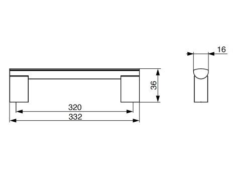 Úchytka Porta chrom lesklý