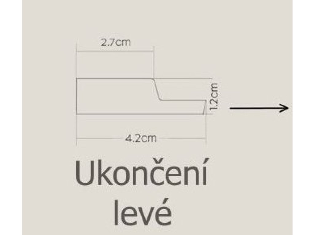 Obkladové lamely MILO ořech - ukončovací lamely