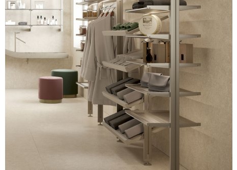 ZERO nožka hranatá pro ukotvení profilu podlaha/strop kamenná šedá