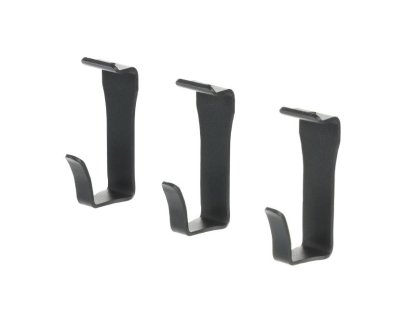 Závěsný systém sada 3 malých háčků antracit