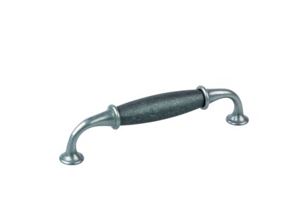 Úchytka kovová Victoria černá ocel/mat 128 mm