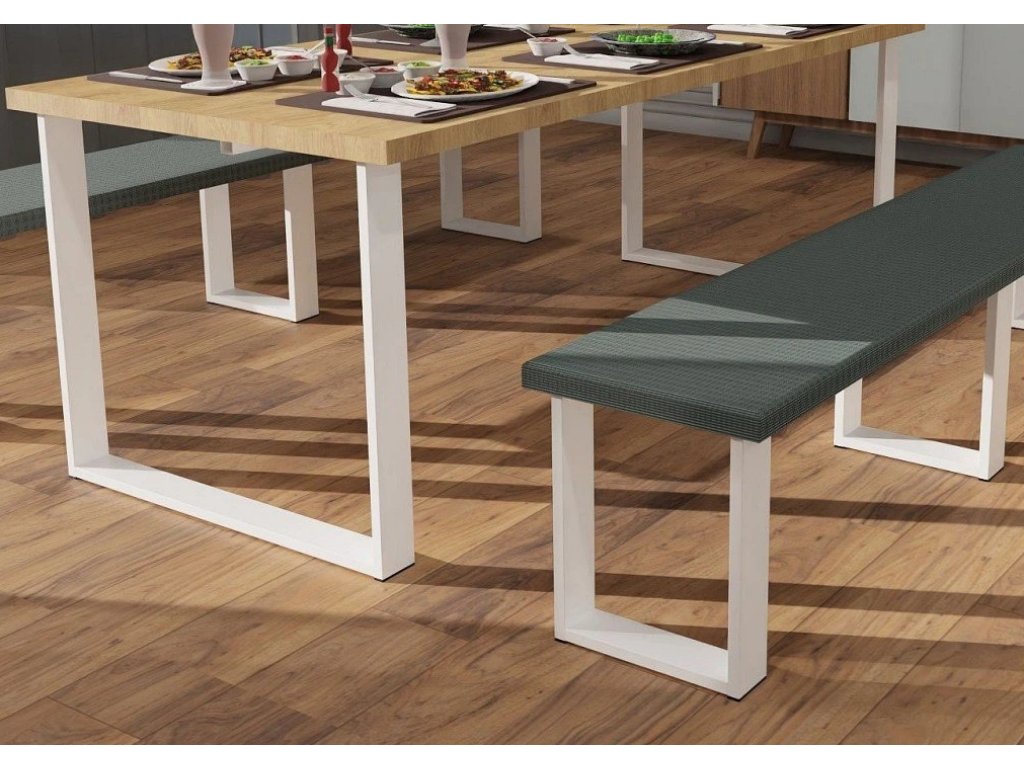 ARdesign stolová podnož pro lavici U, 450 bílá