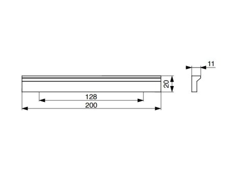 Úchytka Diana eloxovaný hliník