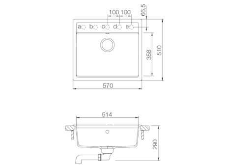 Kuchyňský granitový dřez SCHOCK NEMO N-100
