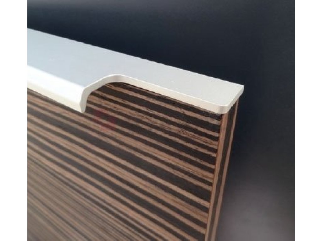 Narážecí úchytová lišta UKS-10F imitace nerezi INOX